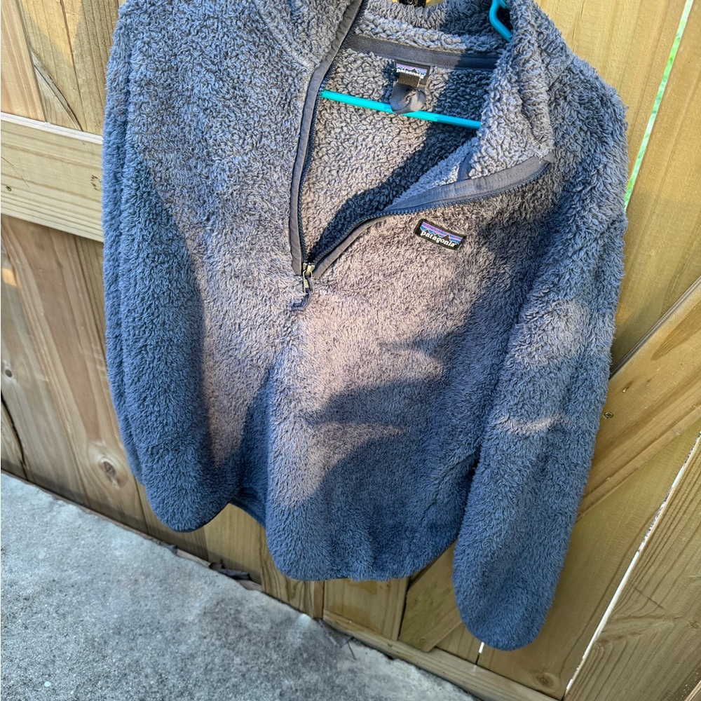 Patagonia Gray Fleece Pullover women’s large